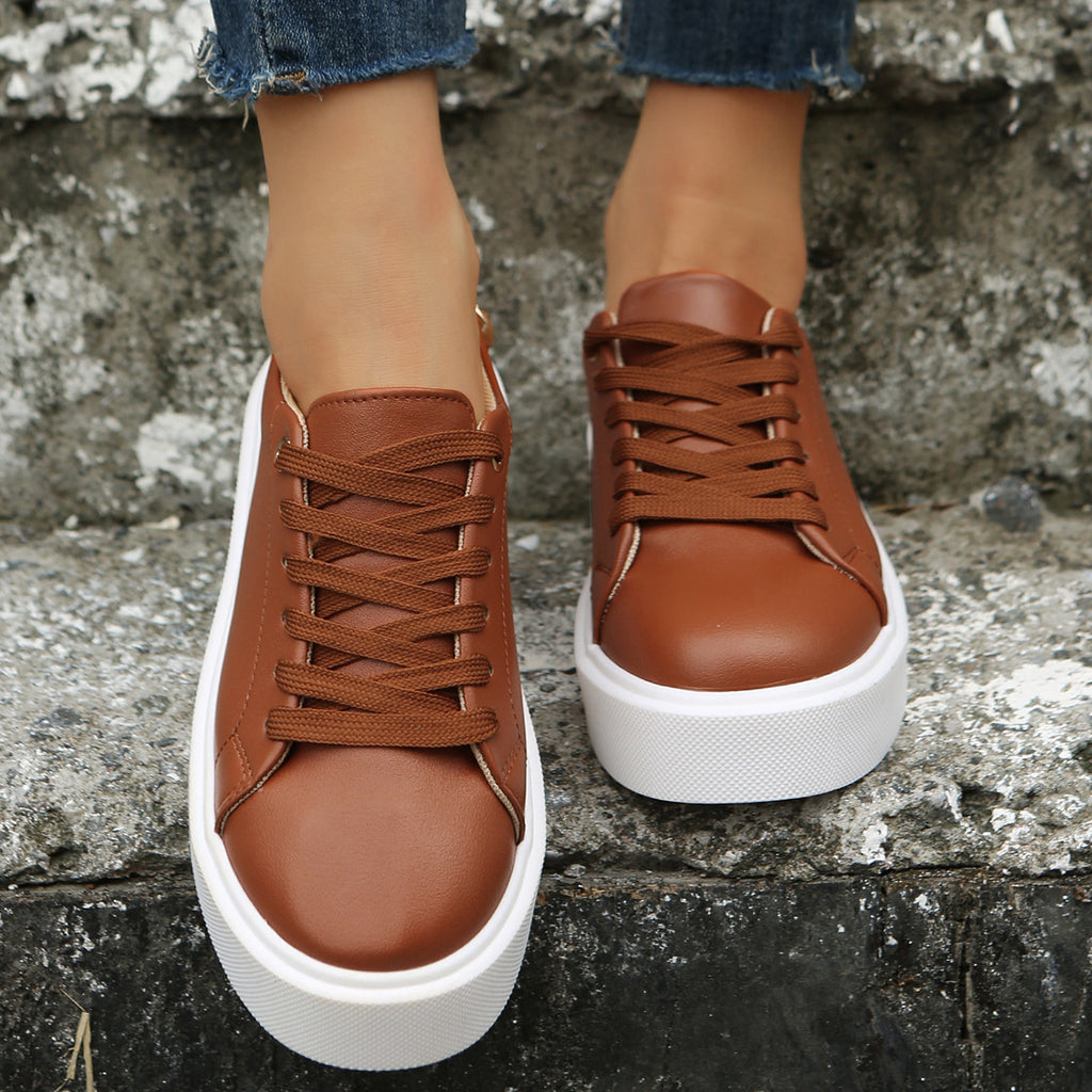 Sarah Express Casual Chain Detail Platform Sneakers