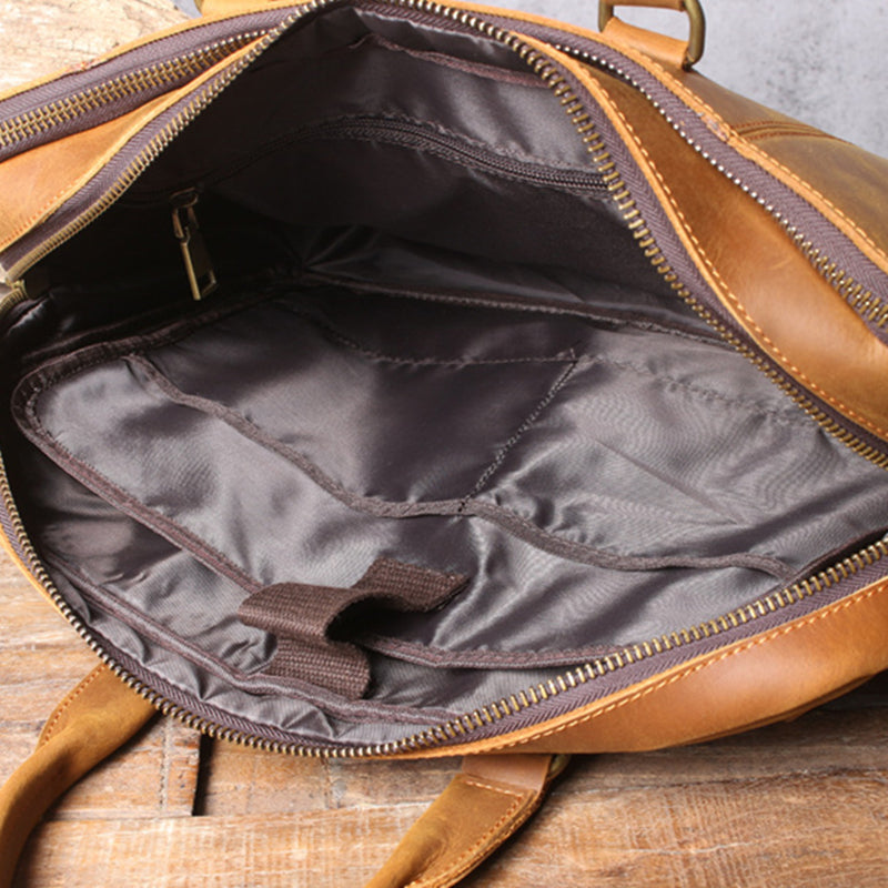 Sarah Express Retro Casual Leather Laptop Business Bag