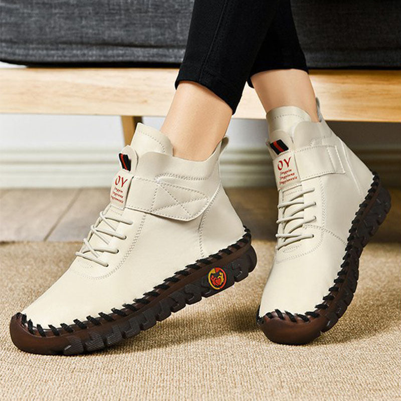 Sarah Express Women's Waterproof Platform Winter Ankle Boots