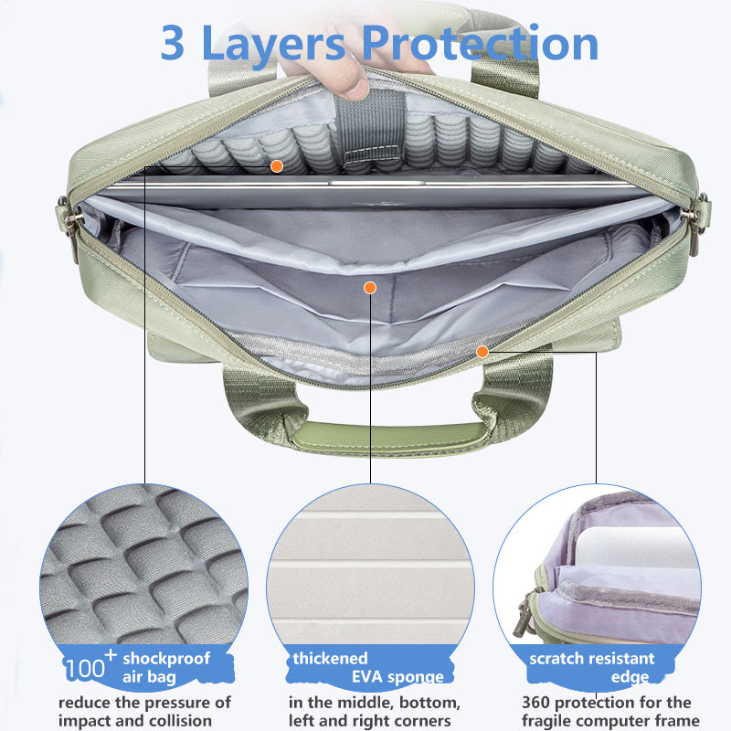Sarah Express Protective Multi-Pocket Laptop Carrying Bag