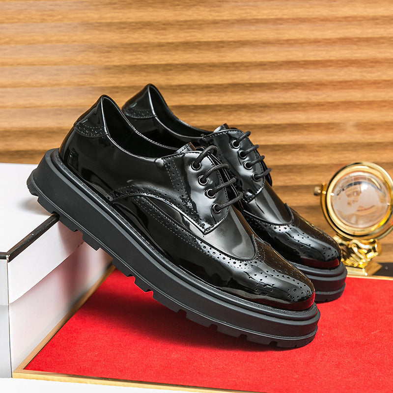 Sarah Express Men's Glossy Tassel Loafers 2255 Black