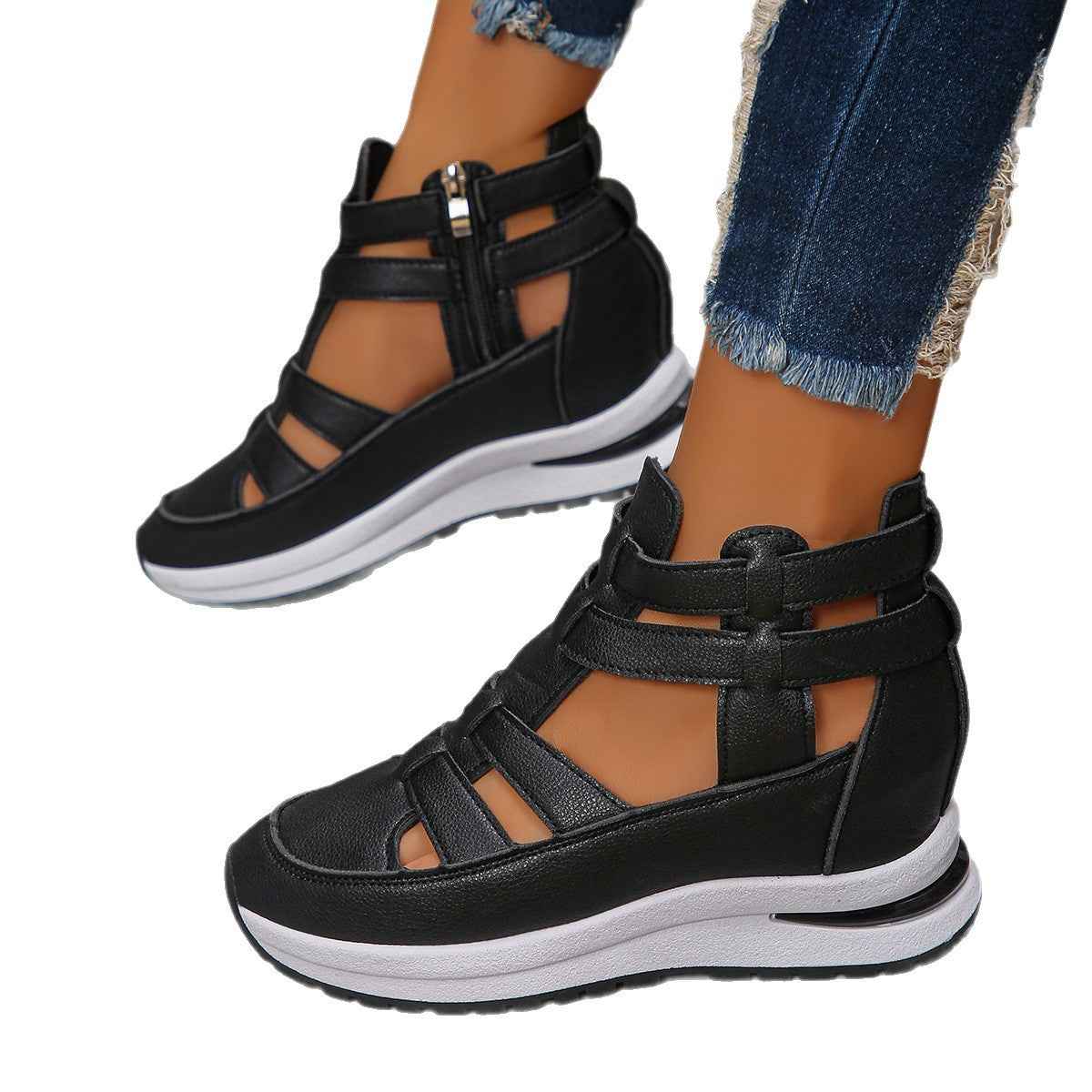 Sarah Express Women's Hollow Out Platform Sandals