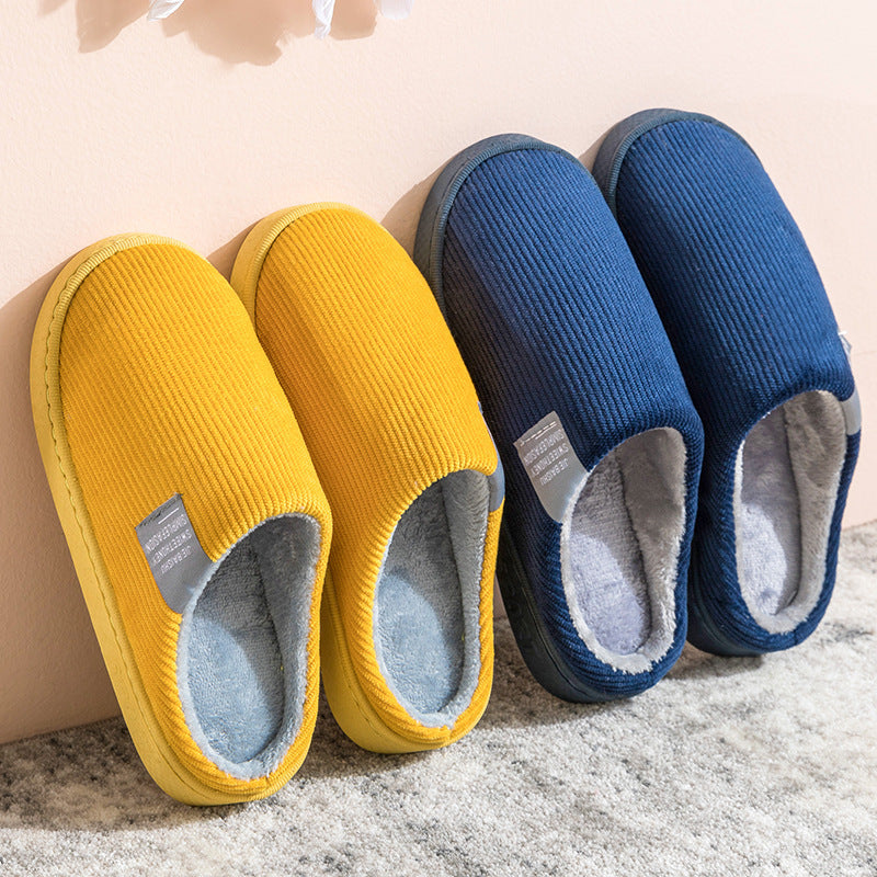 Sarah Express Unisex Corduroy Slip-On Home Slippers