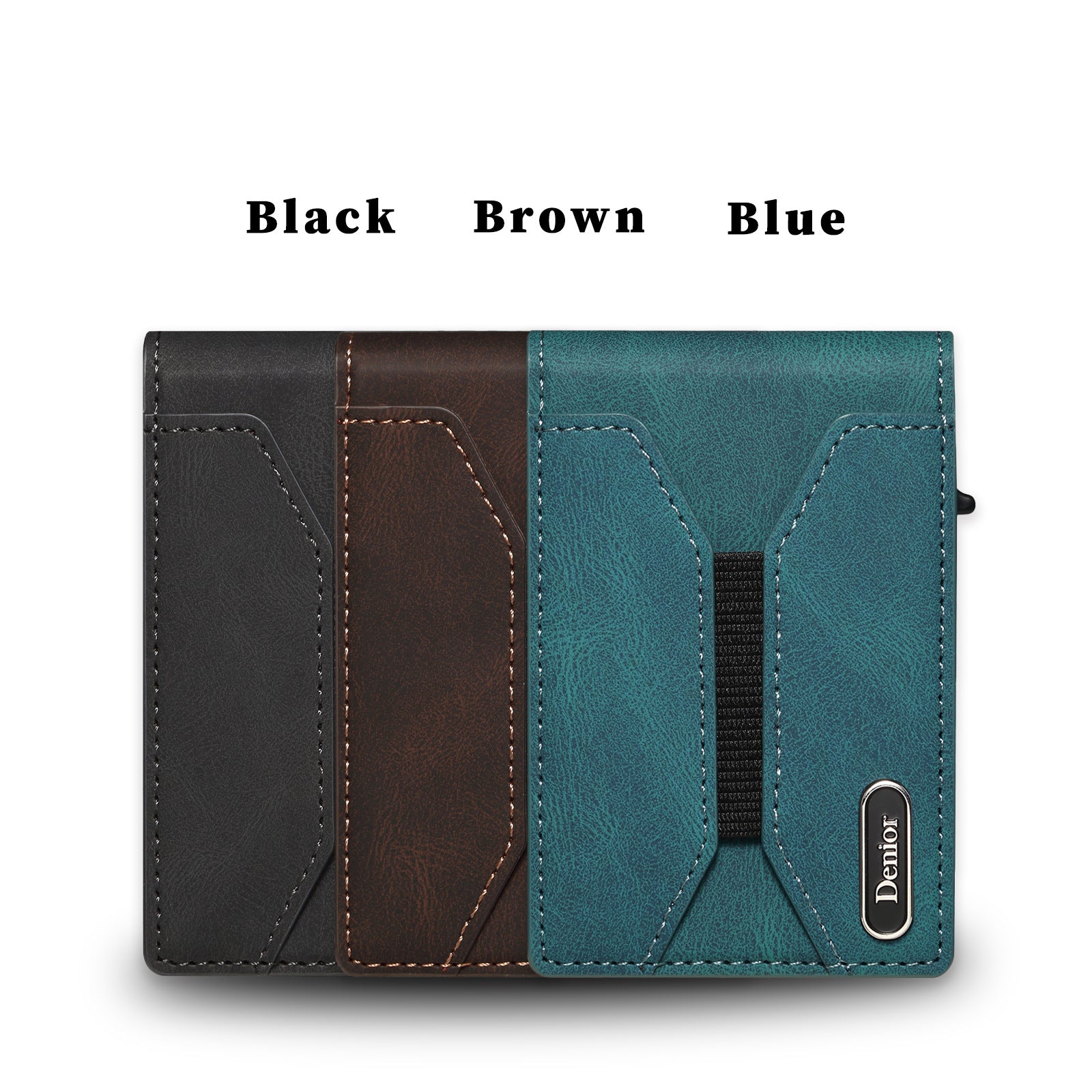 Sarah Express Automatic Pop-Up RFID Leather Card Wallet