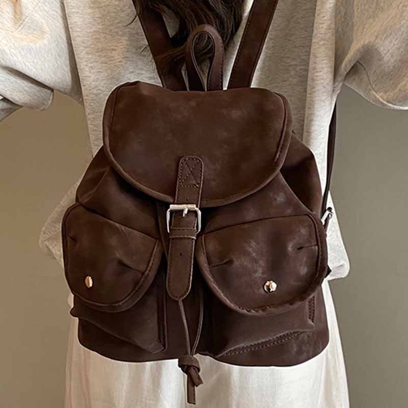 Sarah Express Structured Vegan Leather Multi-Pocket Crossbody Bag