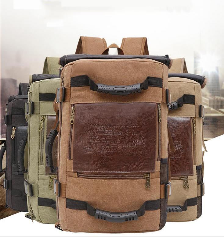 Sarah Express Canvas Laptop Backpack Travel School Bag