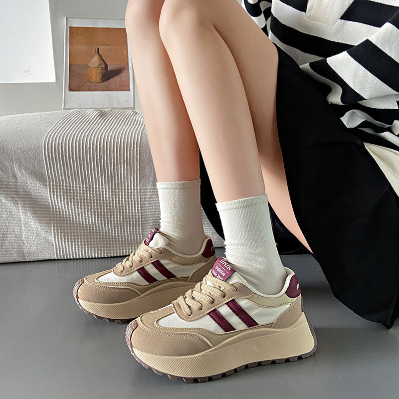 Sarah Express Women's Height-Boosting Lace-Up Sneakers
