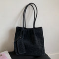 Sarah Express Retro Versatile PU Leather Shoulder Bag Black