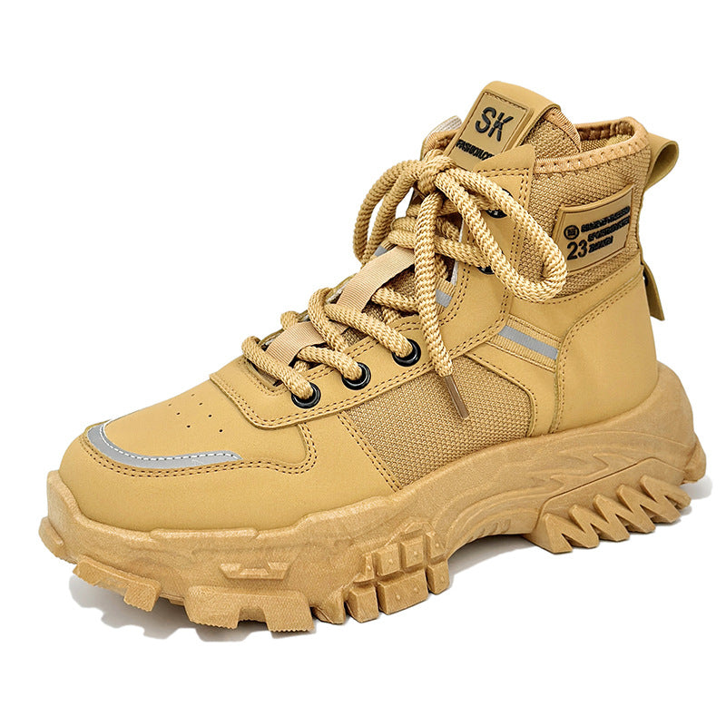 Sarah Express Men's Rugged Platform Lace-Up Boots