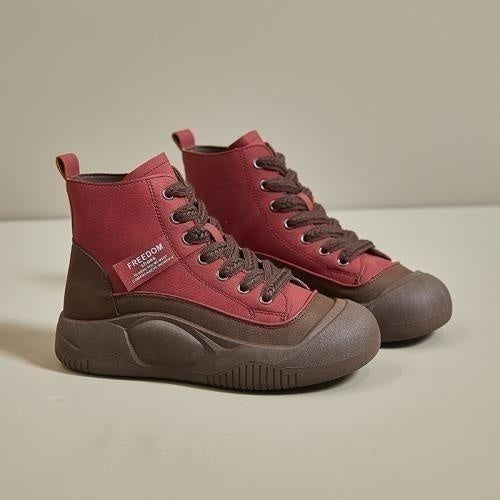 Sarah Express Retro High Top Platform Sneakers