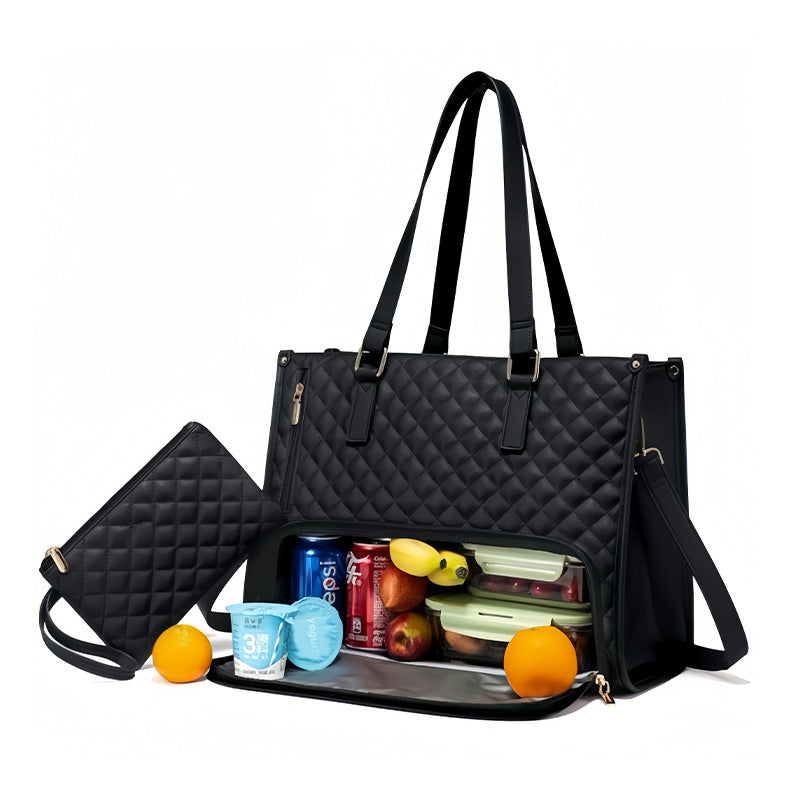 Sarah Express 2-in-1 Expandable Tote and Lunch Bag