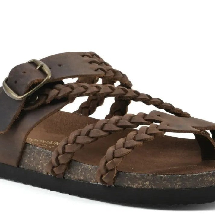 Sarah Express Woven Strappy Flat Sandals