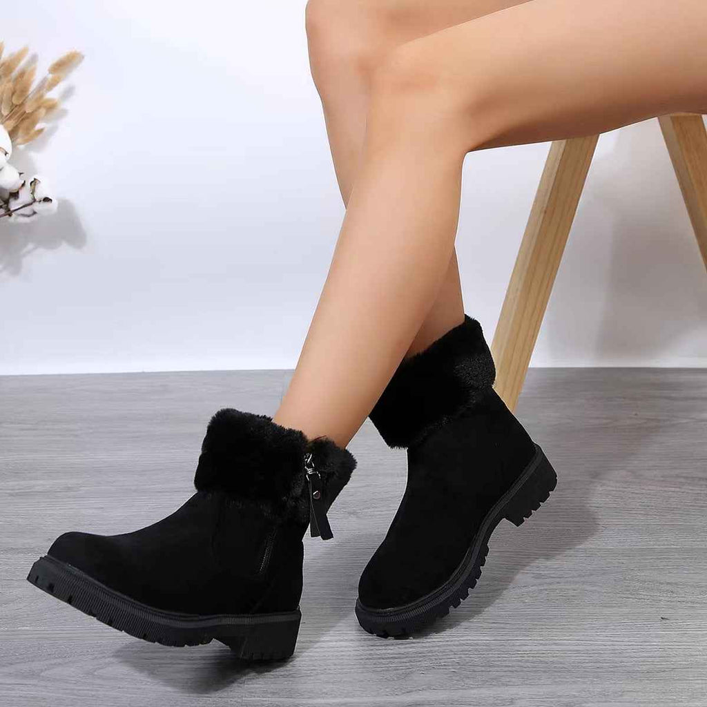 Sarah Express Plush Lined Winter Ankle Boots
