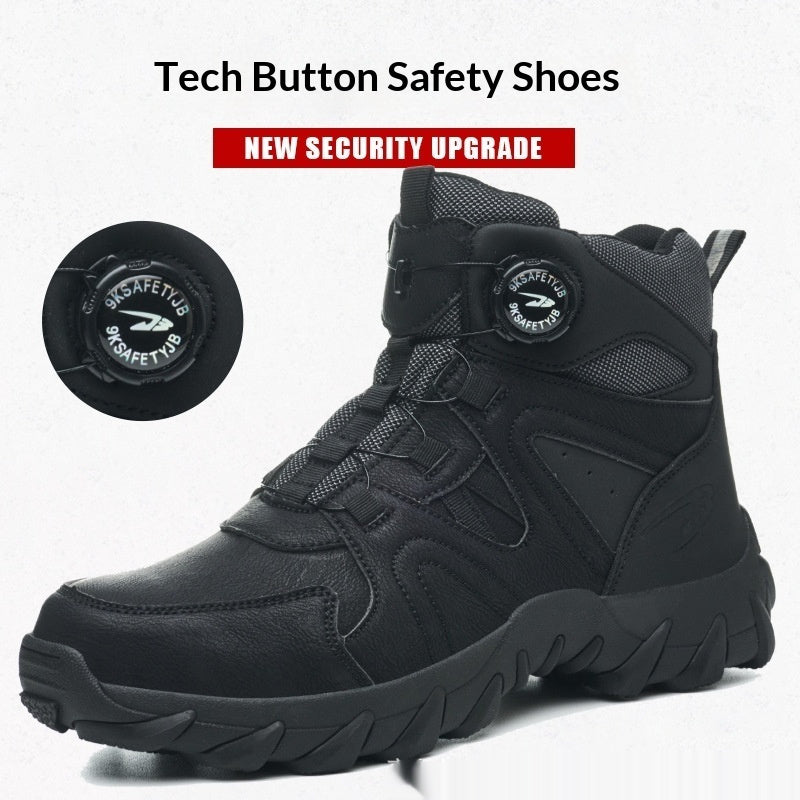 Sarah Express Men's Steel Toe Safety Work Boots TS271 Black
