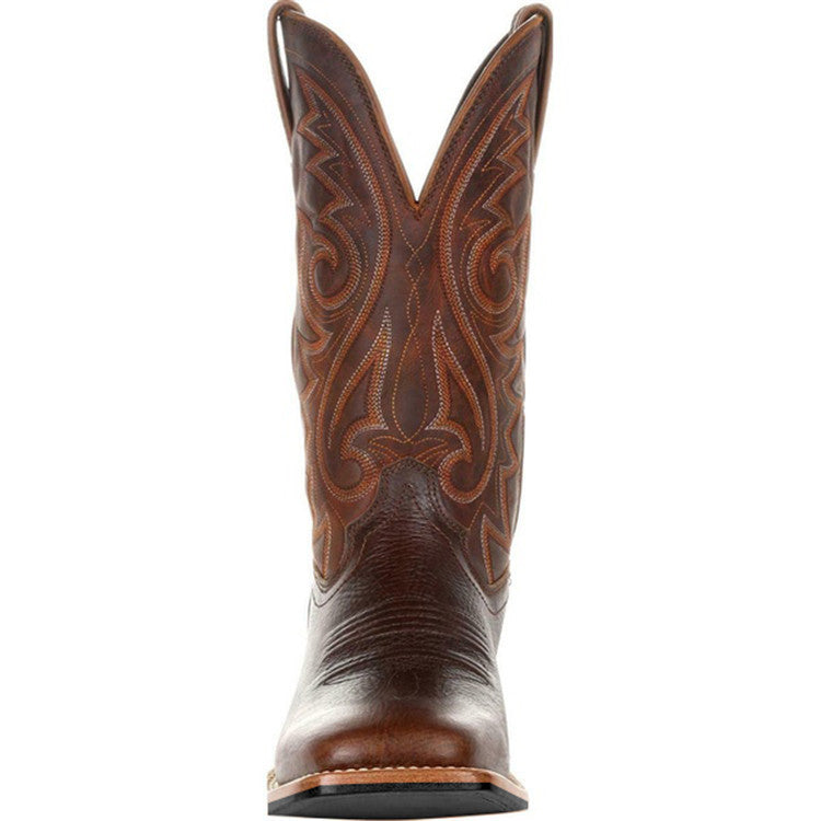 Sarah Express Western Cowboy Boots with Square Toe