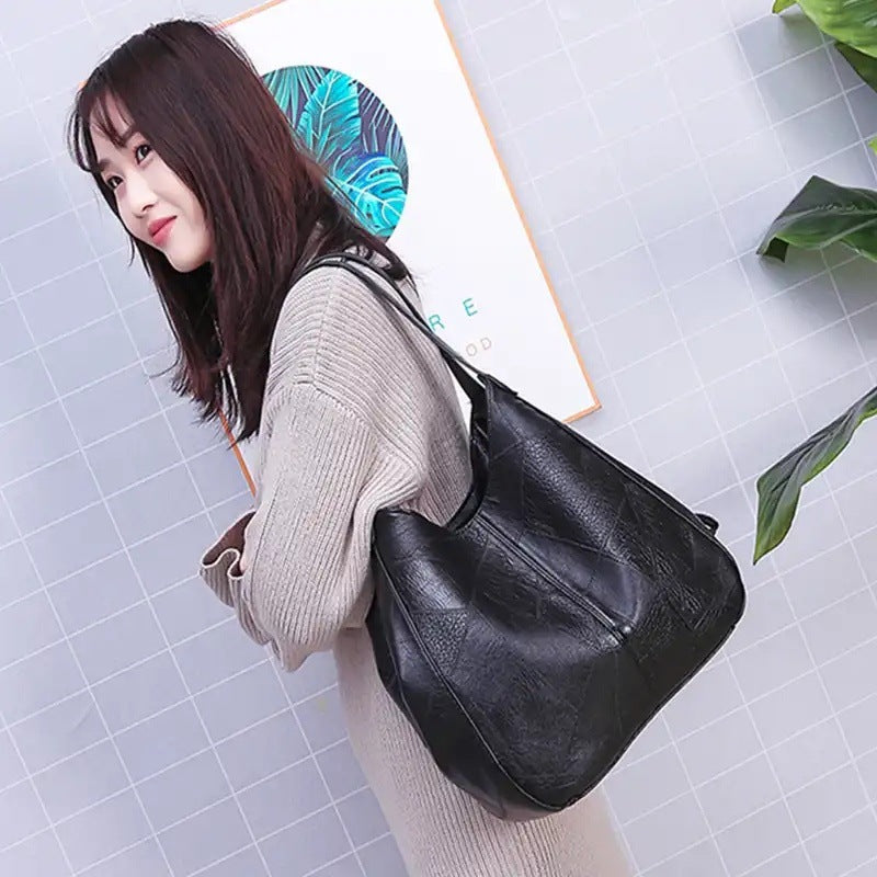 Sarah Express Soft PU Leather Bucket Shoulder Bag