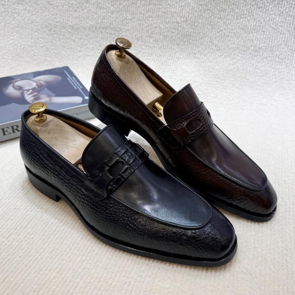 Large-size Mens Casual Formal Leather Shoes – front product view