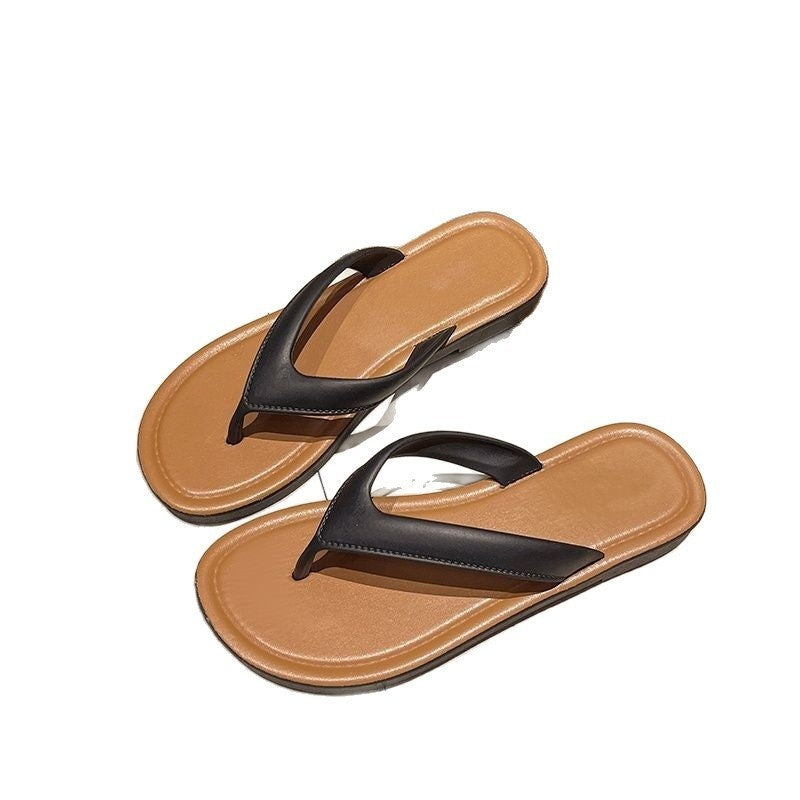 Sarah Express Textured Toe-Strap Flip-Flops for Women