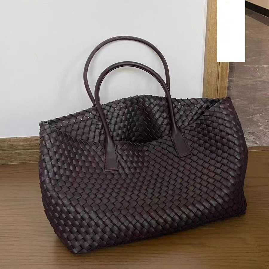 Sarah Express Large Capacity Embossed PU Leather Tote