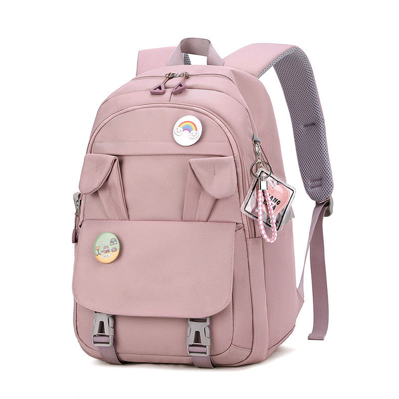 Sarah Express Rabbit Ears Junior High School Backpack Purple