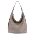 Sarah Express Genuine Leather Bucket Shoulder Bag Elephant Gray
