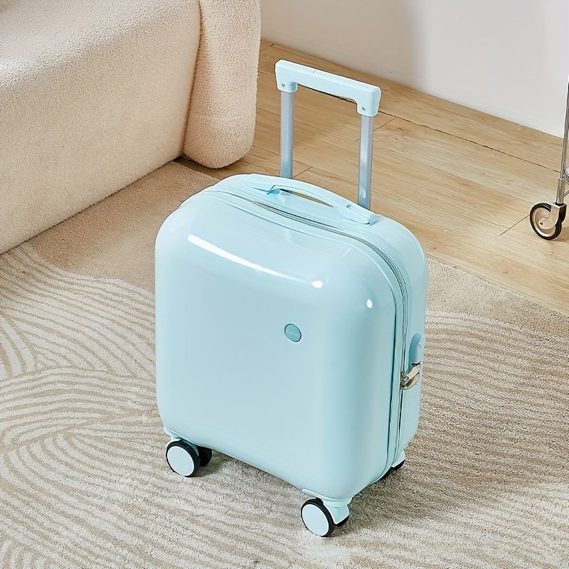 Sarah Express 18 Inch Lightweight Hardshell Carry-On Suitcase Blue