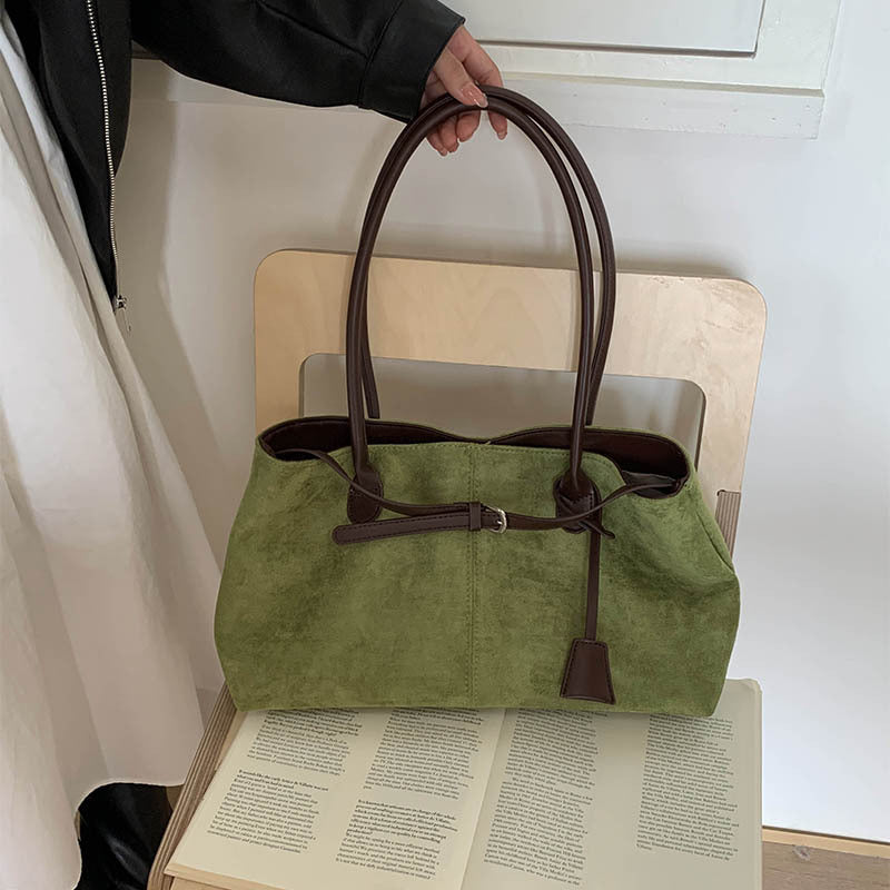 Sarah Express Retro Matte PU Leather Shoulder Bag