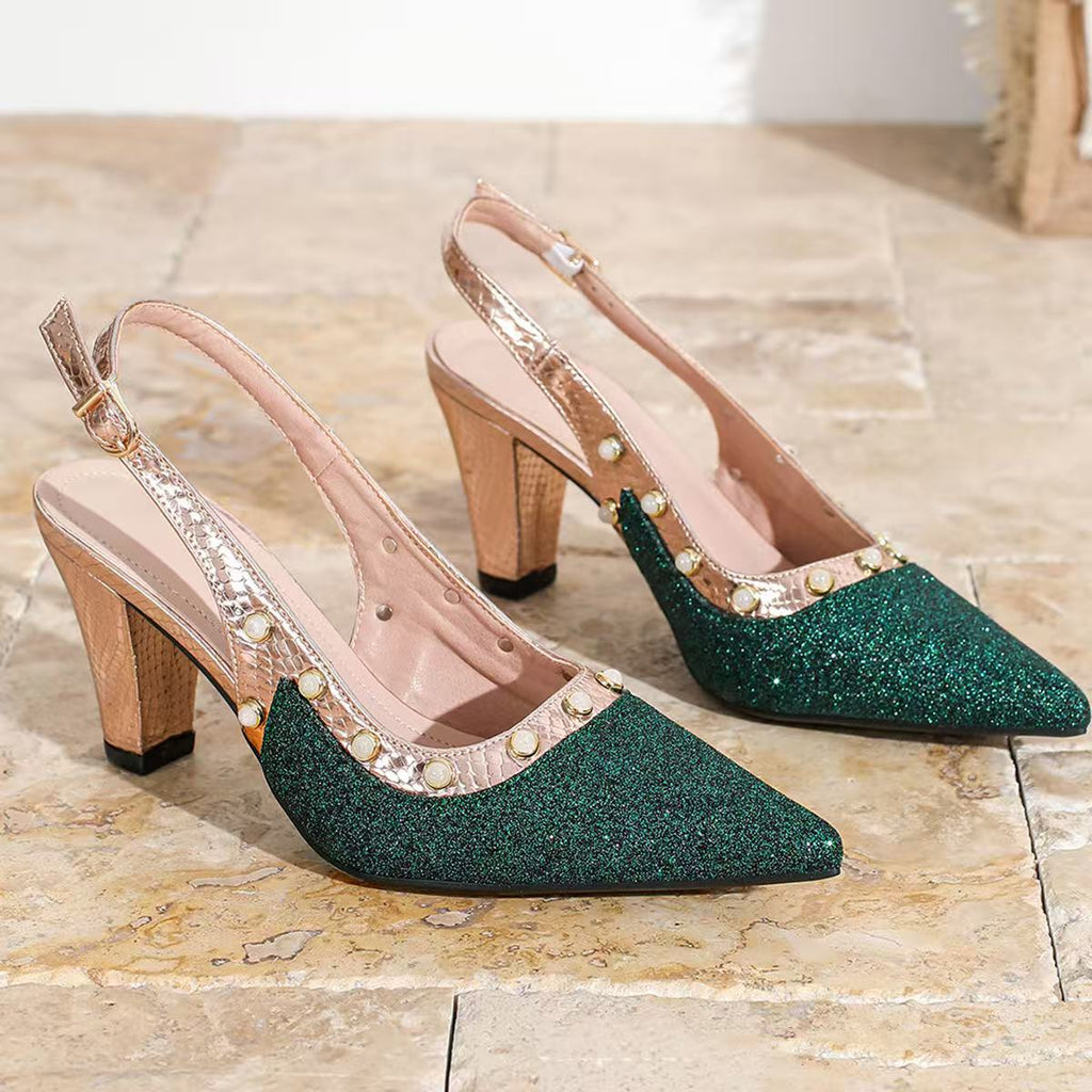 Sarah Express Pointed-Toe Stiletto Heel Sandals