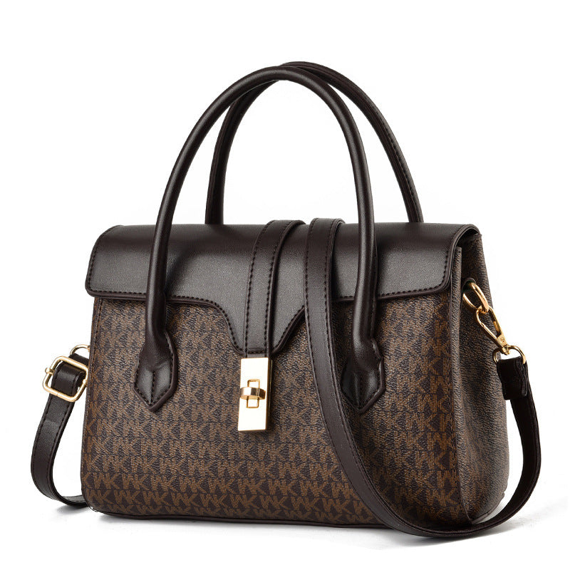 Sarah Express Textured Retro Print Crossbody Bag