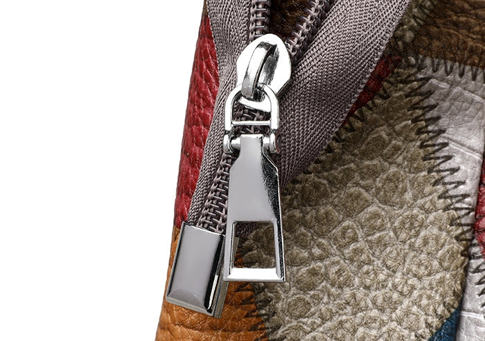 Sarah Express Geometric Pattern Color-Matching Shoulder Tote Bag