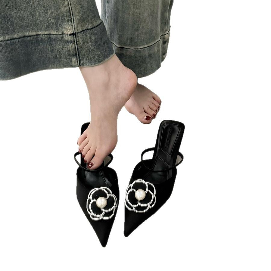 Sarah Express Pointed Toe High Heel Mules