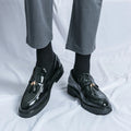 Men's Tassel Microfiber Leather Loafers – product detail alternate view