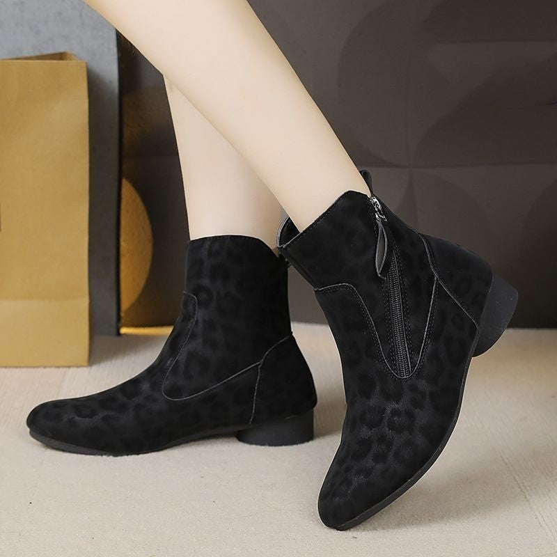 Sarah Express Women's Retro Suede Martin Ankle Boots