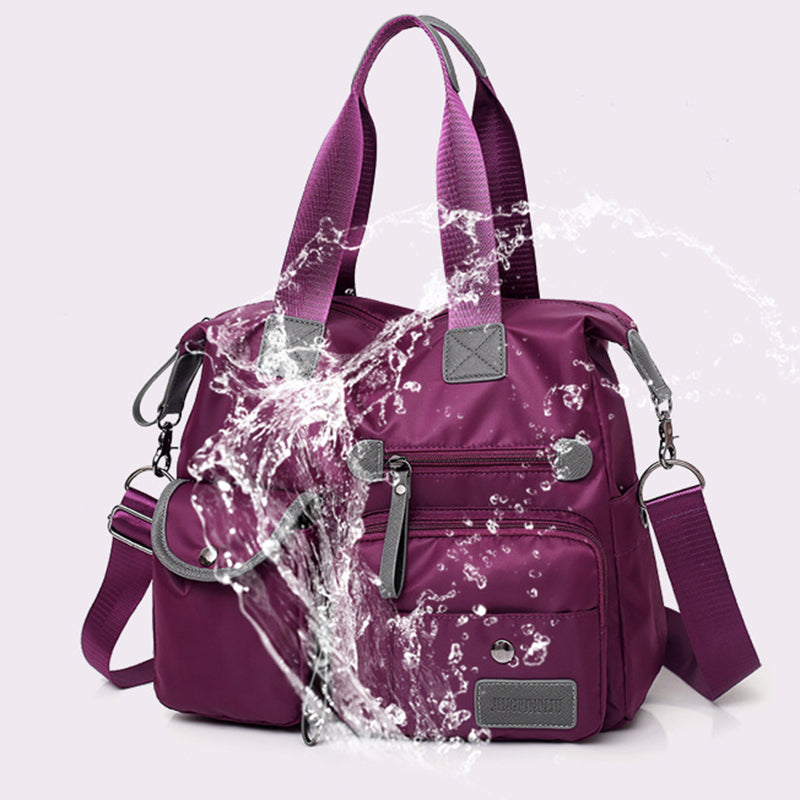 Sarah Express Nylon Multi-Pocket Commuter Messenger Bag