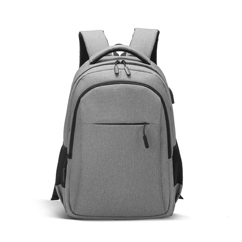 Sarah Express Large Capacity Travel Leisure Backpack Light Gray 17 Inches