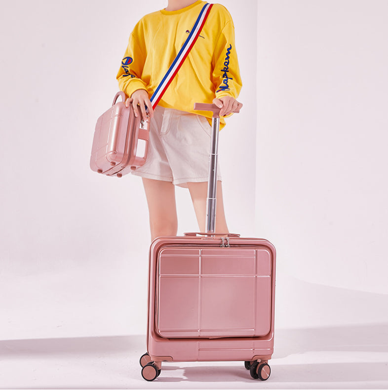 Sarah Express Lightweight 14-Inch Hard Shell Travel Suitcase