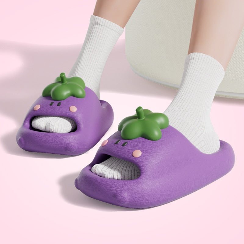 Sarah Express Cartoon Vegetable EVA Summer Slides