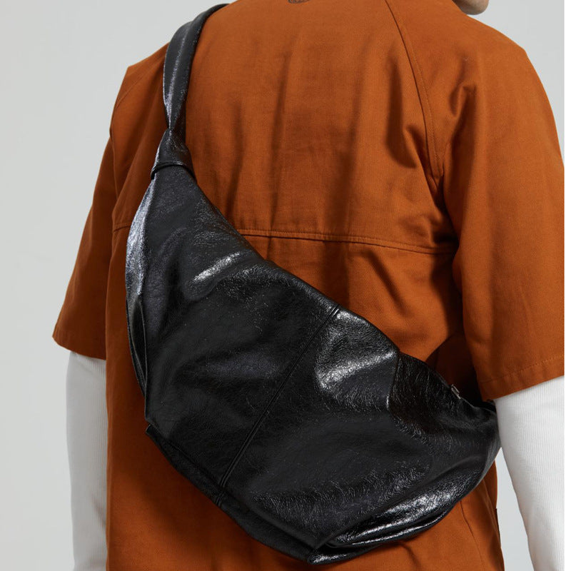 Sarah Express Pleated Croissant Crossbody Bag