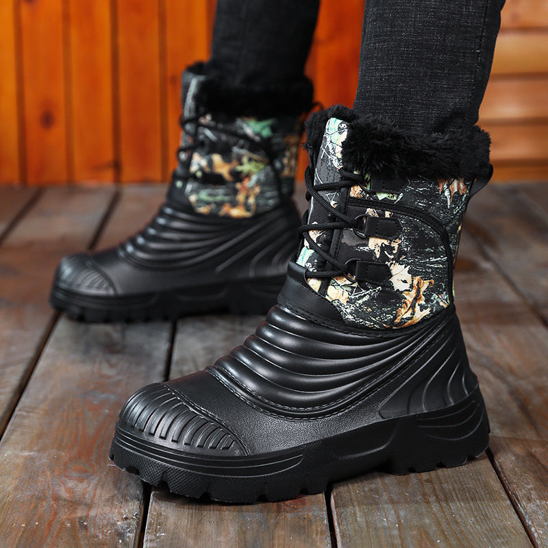 Sarah Express Men's Fleece Lined Winter Snow Boots