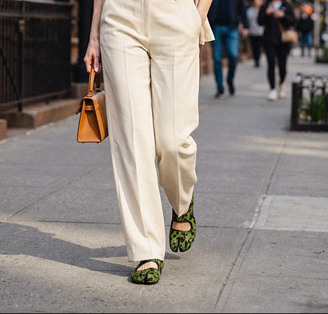 Sarah Express Pony Hair Split-Toe Mary Jane Flats