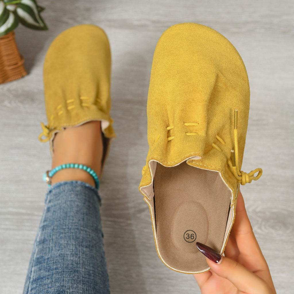 Sarah Express Retro Crisscross Strap Slip-On Slippers