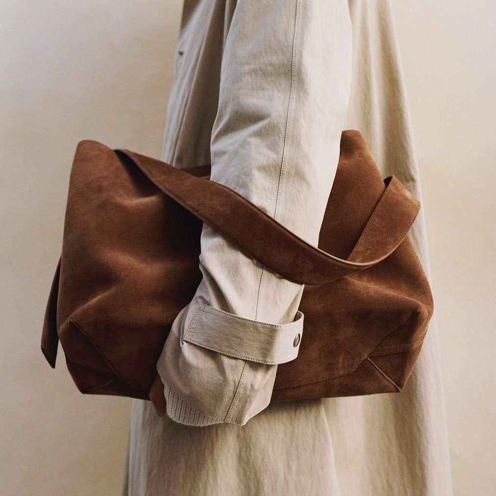 Sarah Express Vintage Leather Commuter Shoulder Bag