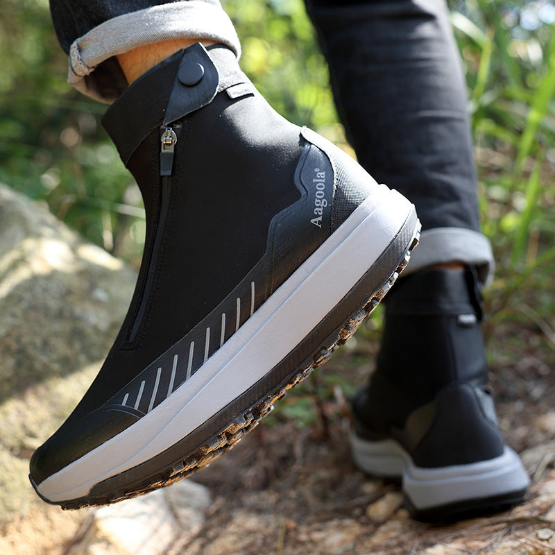 Sarah Express Men's High-Top Waterproof Hiking Boots
