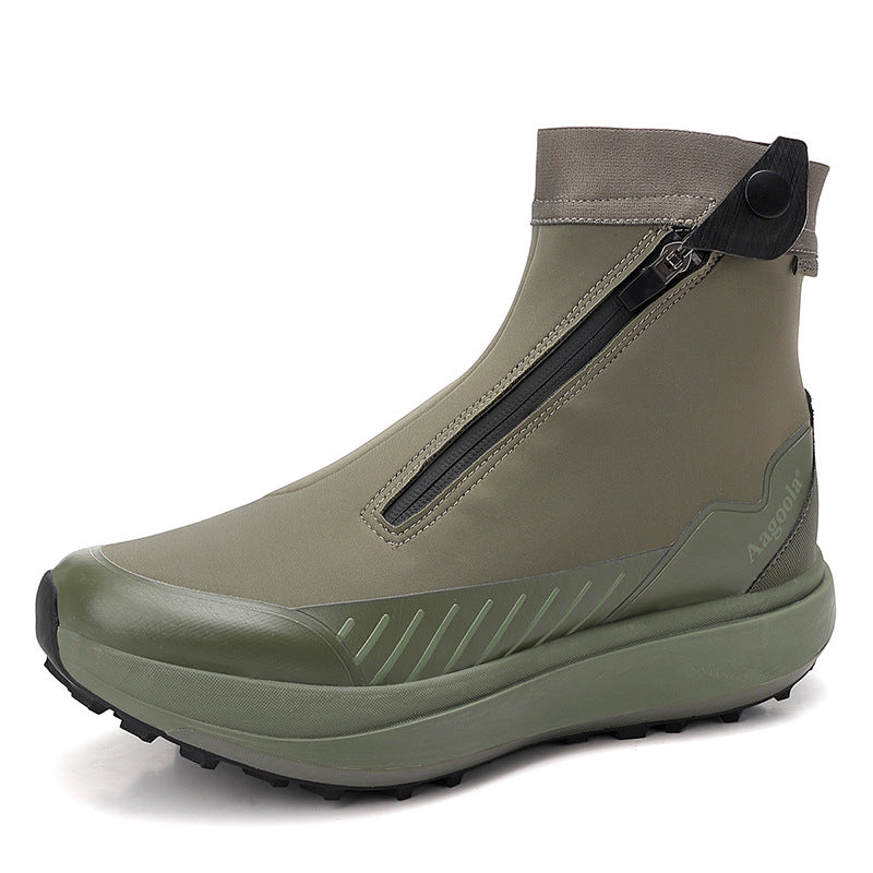 Sarah Express Men's High-Top Waterproof Hiking Boots Army Green
