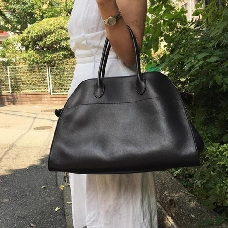 Sarah Express Textured Suede Commuter Tote Handbag