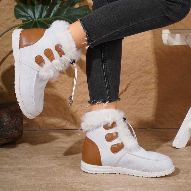 Sarah Express Plush Lined Round Toe Winter Boots