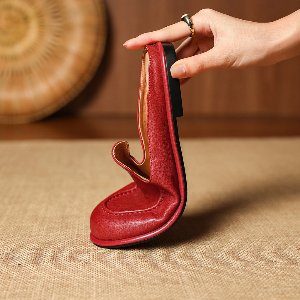 Sarah Express Handmade Sheepskin Loafer Mules