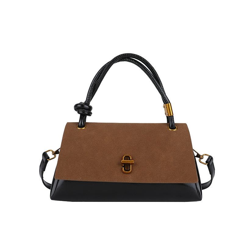 Sarah Express Vintage Patchwork PU Leather Crossbody Bag