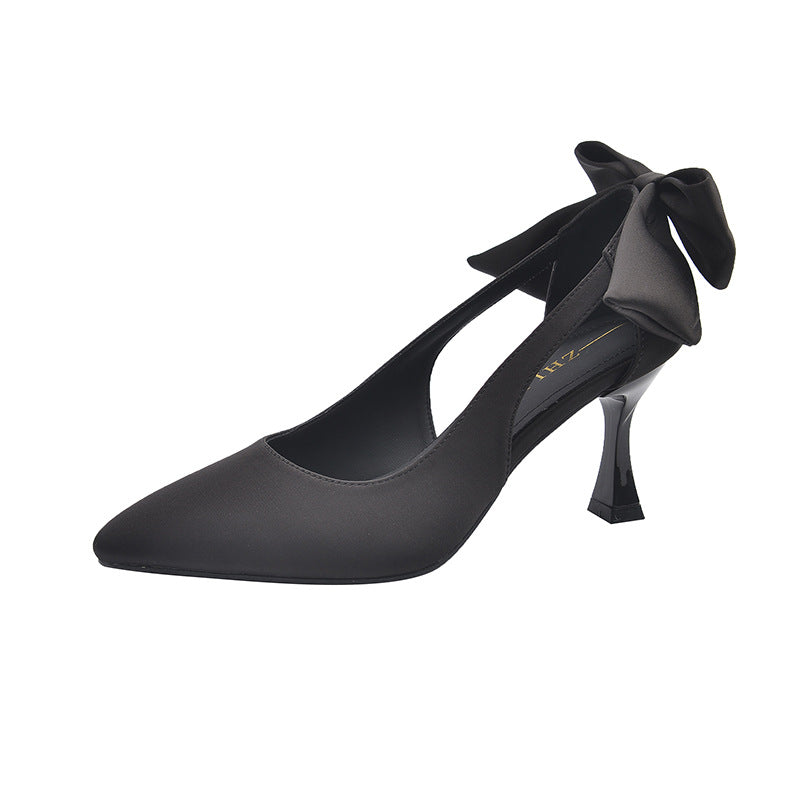 Sarah Express Pointed Toe Stiletto Heels with Bow