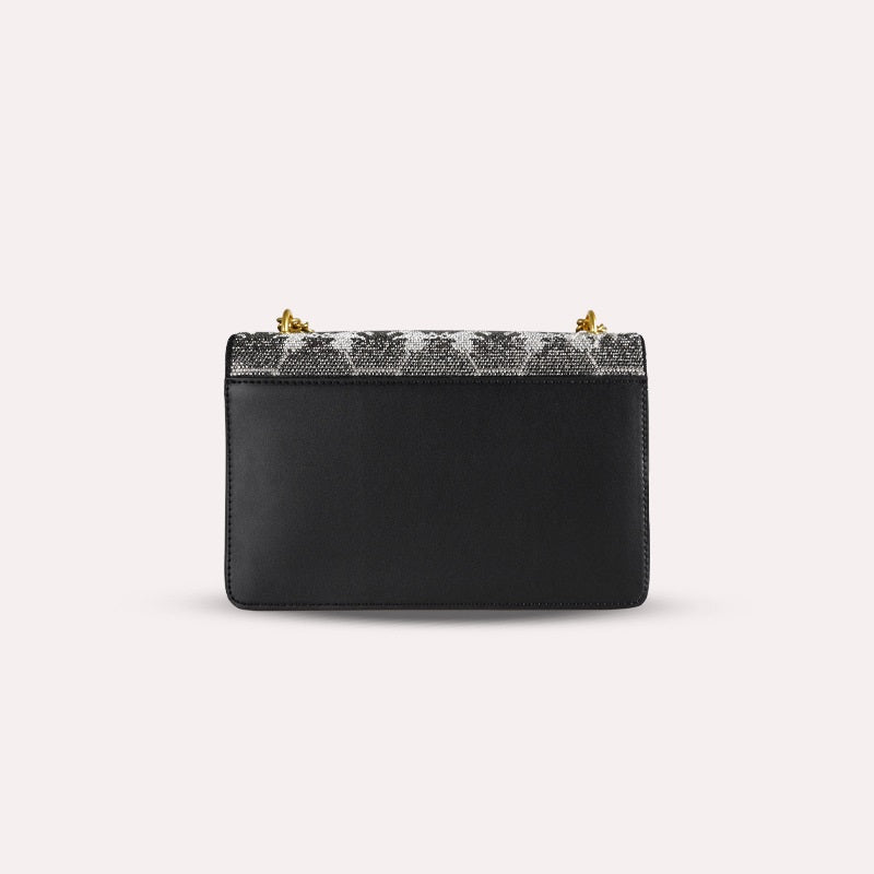 Sarah Express Rhinestone Embellished Crossbody Chain Bag